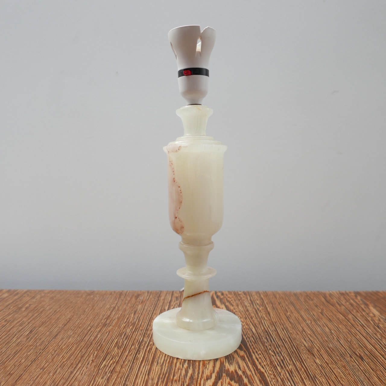 Onyx Alabster Mid Century English Table Lamp