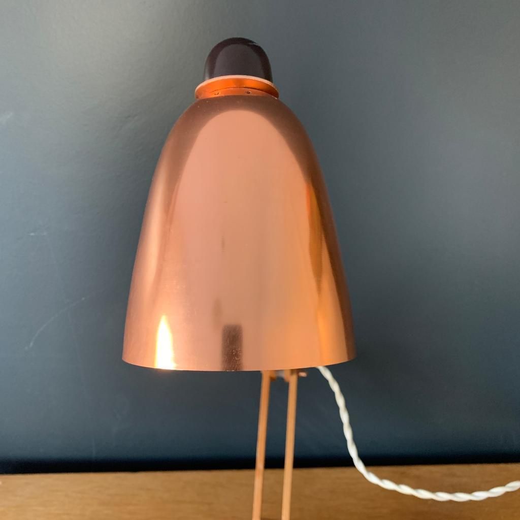 Vintage Maclamp In Copper With Wooden Arms photo vinterior