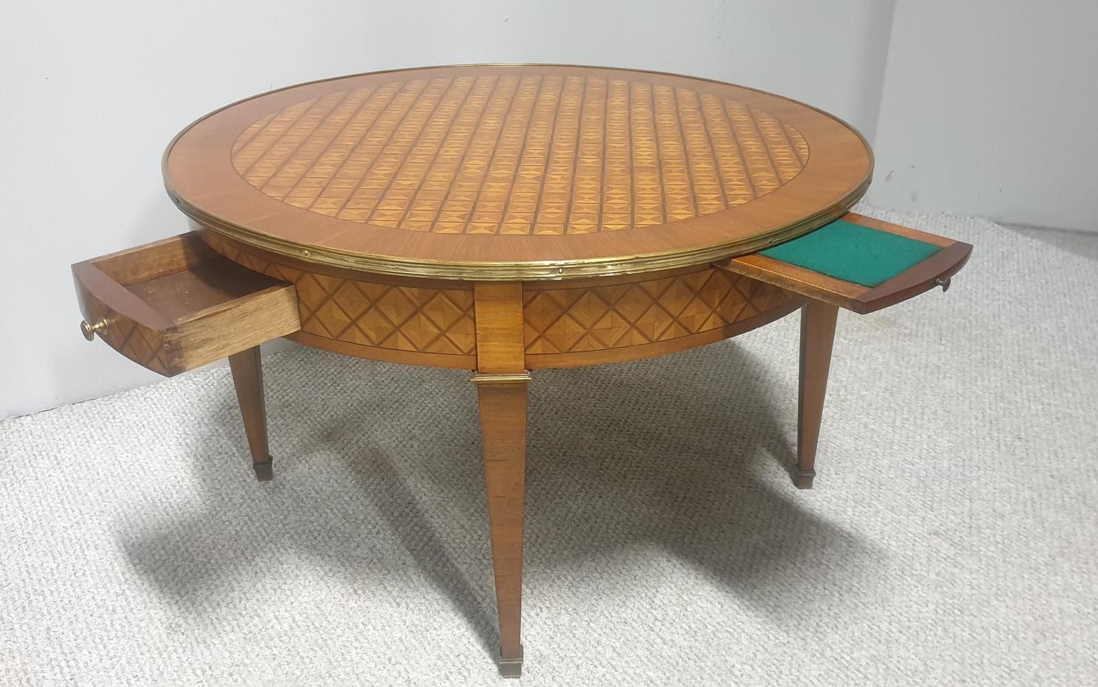 Superb French Marquetry Coffee Table photo furniture