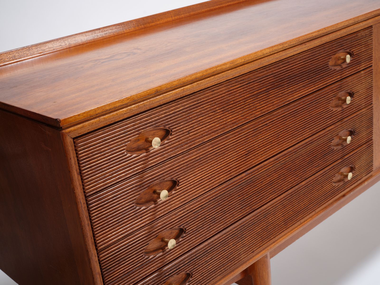 Gorgeous Mid Century Hamilton Sideboard In Sapele By Robert Heritage For Archie Shine, Owned By The Same Family From New, Circa 1950s. photo furniture