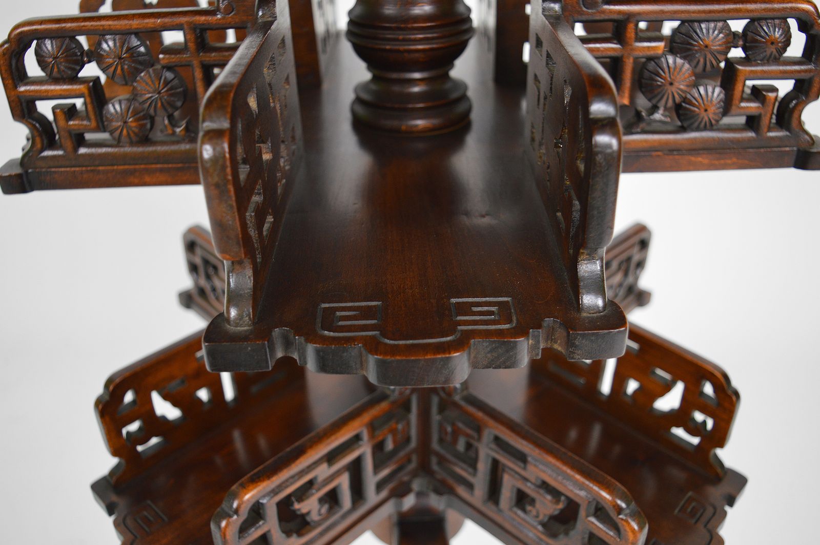 photo for sale Bookcase Pedestal Table Attributed To Gabriel Viardot, Japonism, Circa 1880