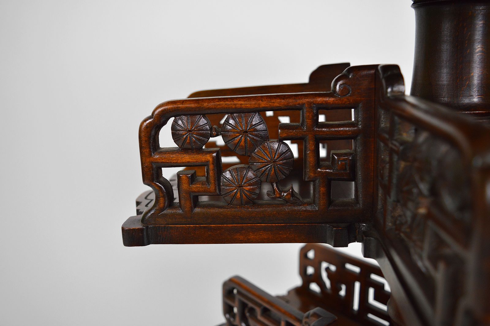photo vinterior Bookcase Pedestal Table Attributed To Gabriel Viardot, Japonism, Circa 1880