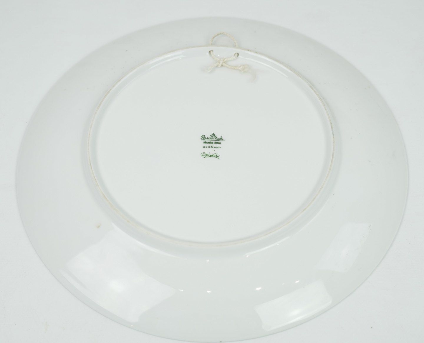 Plate With Motif Of Lady In Gold And Gray Colors In Porcelain Designed Bjørn Winnblad And Produced By Rosenthal. photo Home Decor