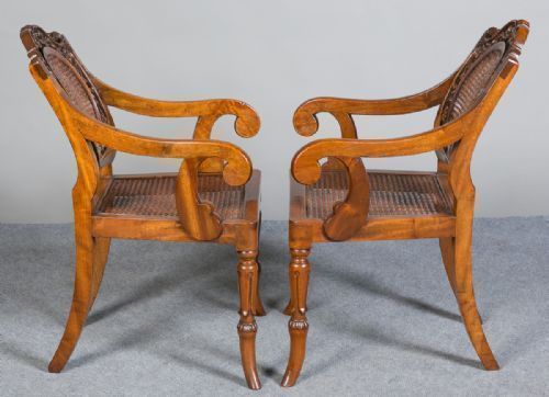 Unusual Pair Of Anglo Indian Elbow Chairs photo 1408.0