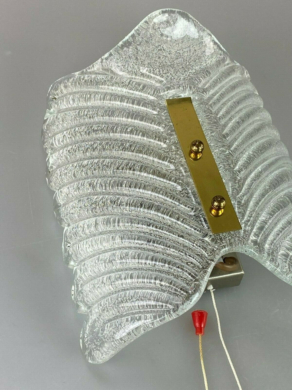 60er 70er Jahre Lampe Leuchte Wandlampe Wall Lampe Ice Glas Space Age Design photo Lighting