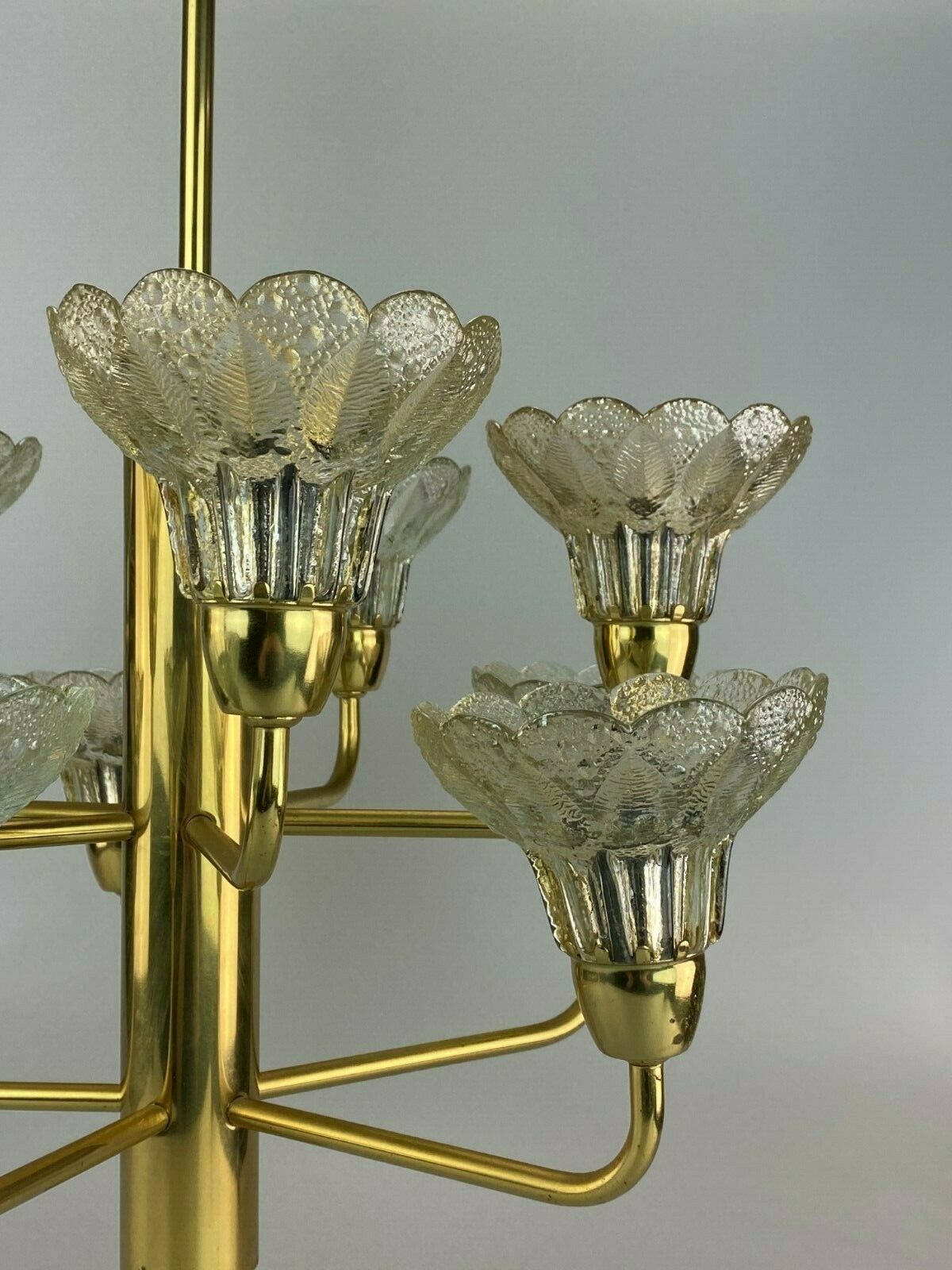 60s 70s Lamp Fixture Ceiling Lamp Chandelier Chandelier Glass Space Age photo vinterior
