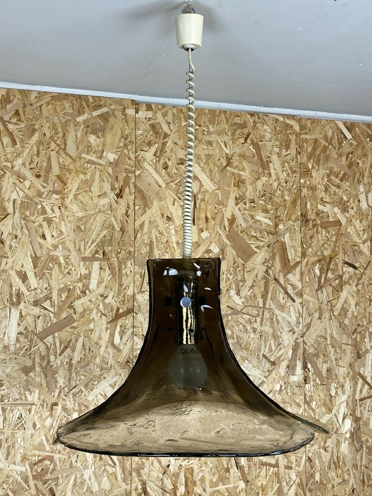 Lighting 60s 70s Lamp Light Hanging Lamp Kalmar Franken Kg Tulip Glass photo