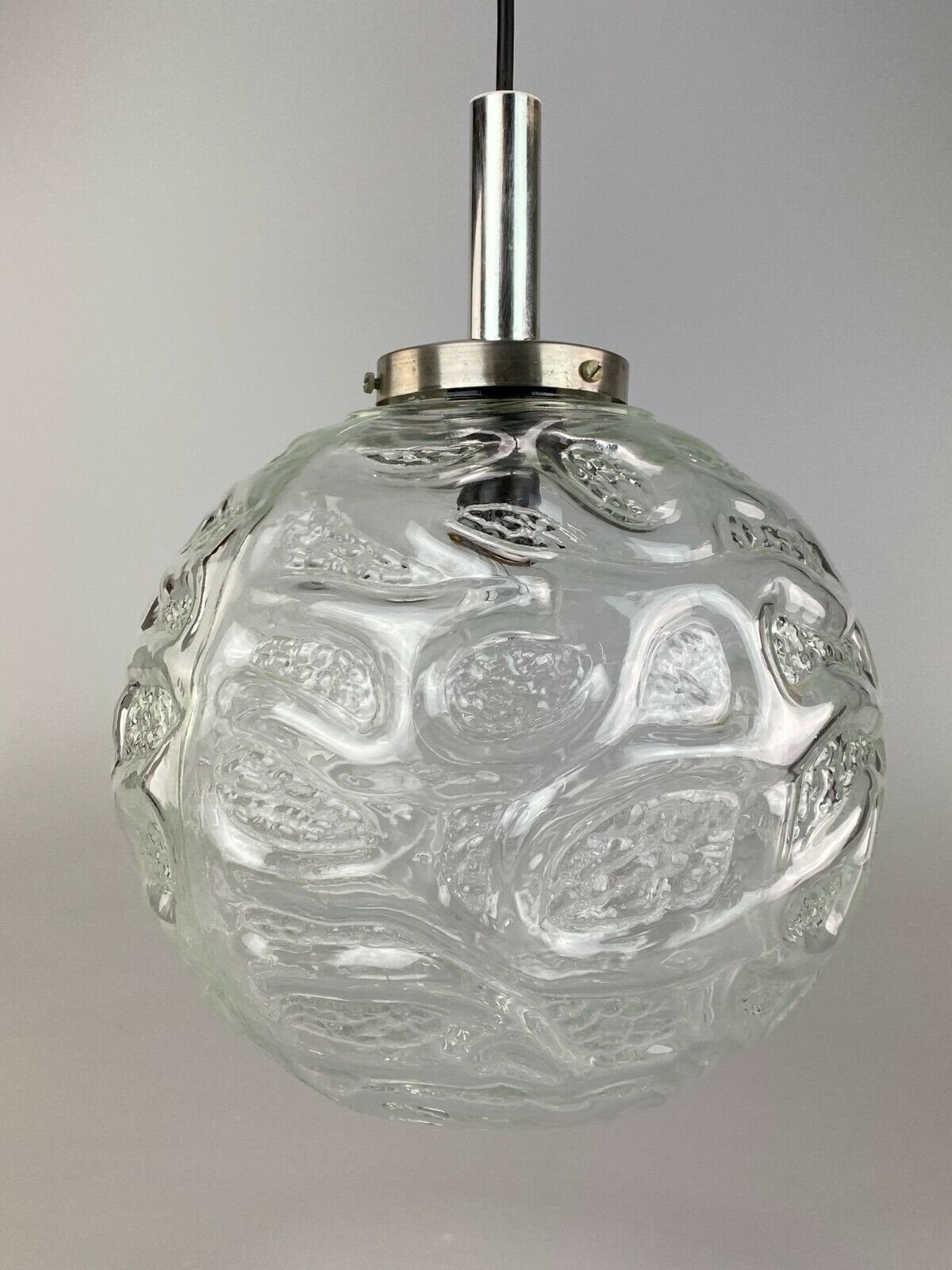 70s Lamp Lamp Ball Lamp Hanging Lamp Glass Ceiling Lamp Space Age Design photo for sale