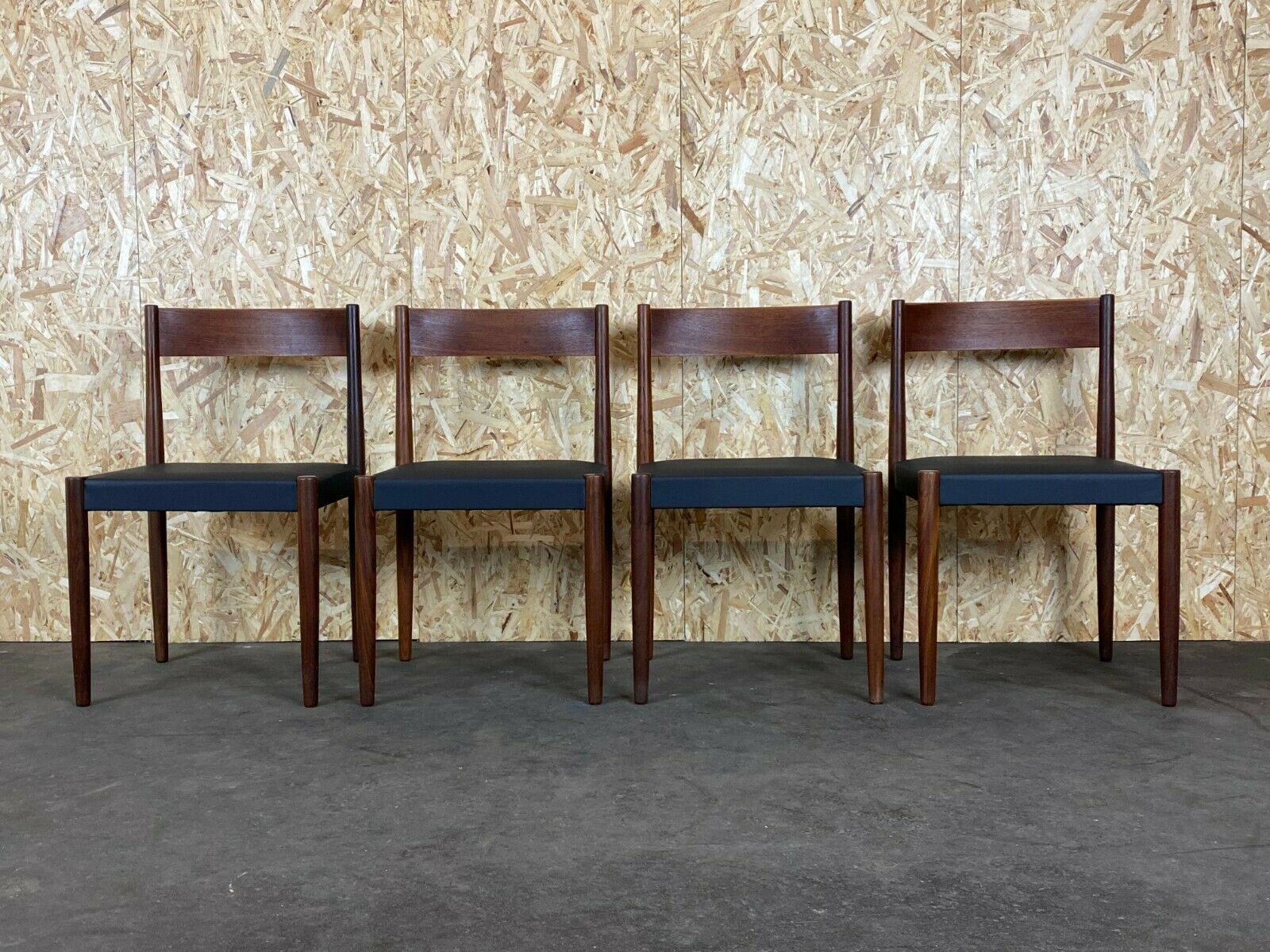 4x 60s 70s Teak Chairs Dining Chair Chair Poul M. Volther Frem Røjle