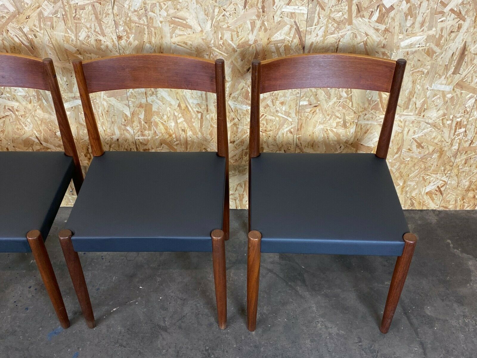 4x 60s 70s Teak Chairs Dining Chair Chair Poul M. Volther Frem Røjle photo Furniture