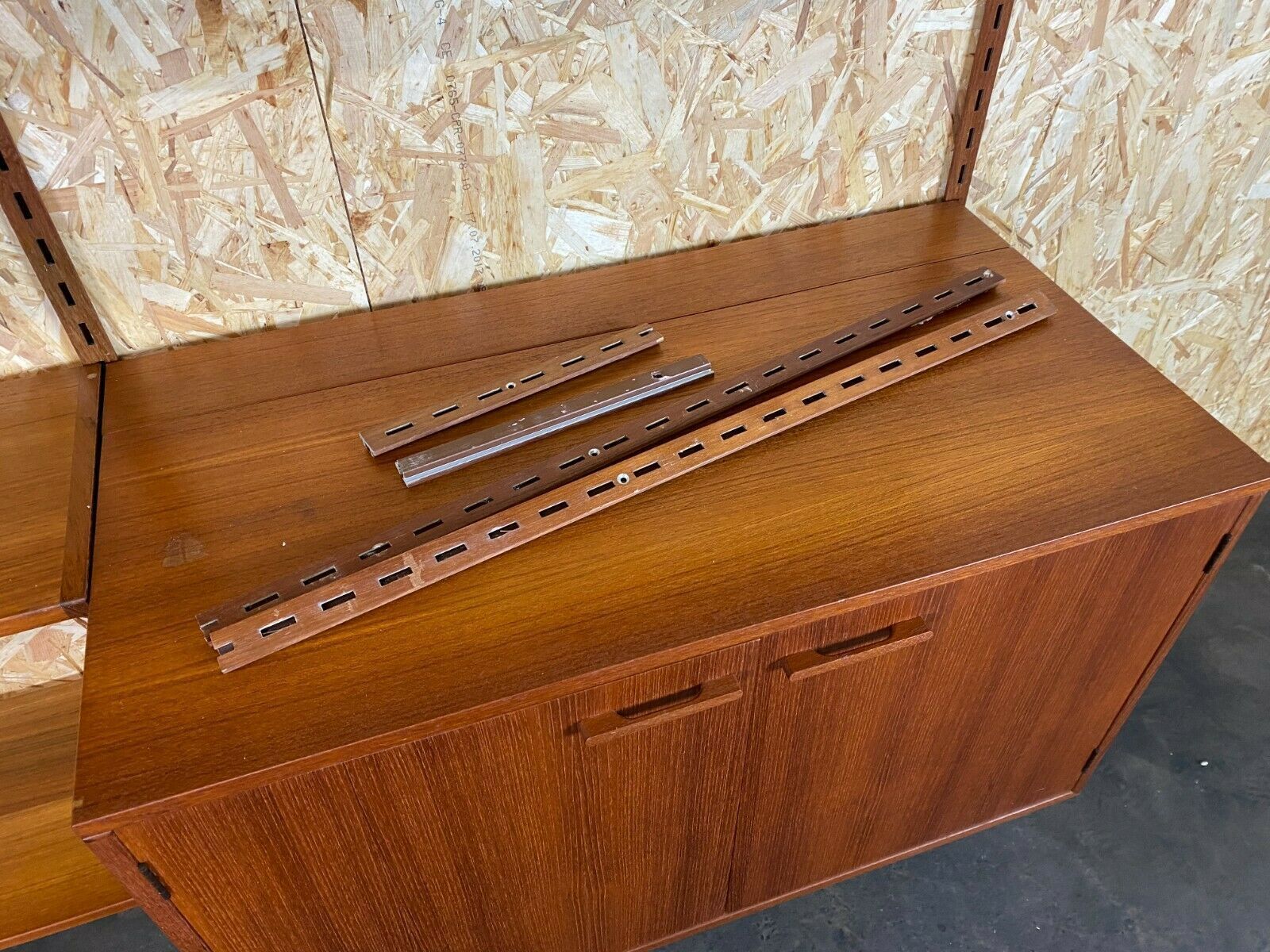 3570.0 60s 70s Teak Teak Shelf Wall Unit Kai Kristiansen Danish Design photo