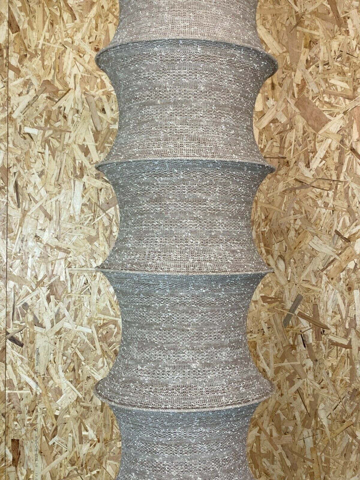 60s 70s Xxl Lamp Light Pendant Lamp Hose Lamp Fabric Fabric photo 1073.0