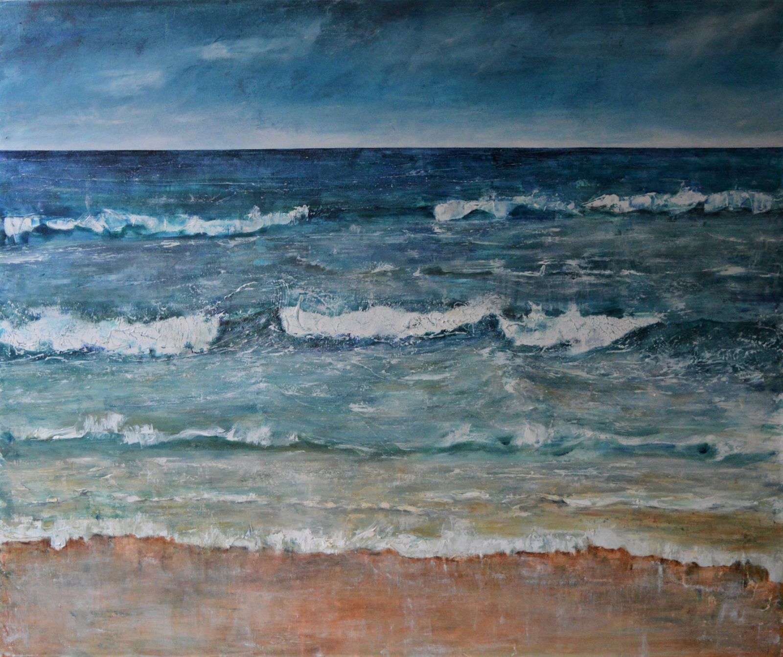 "Ultramarine" Seascape Oil Painting By Penny Rumble