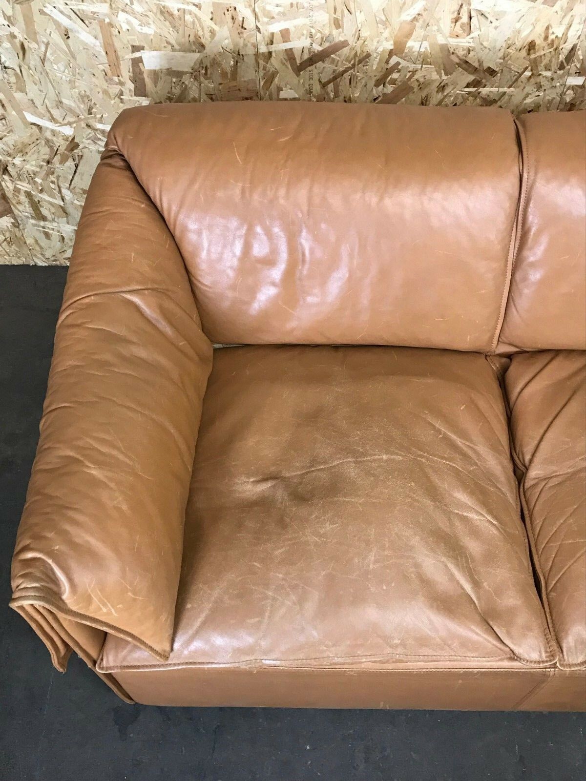 70s Sofa 2 Seater Leather Sofa Niels Bendtsen Lotus For N. Eilersen Danish Design photo 1489.0