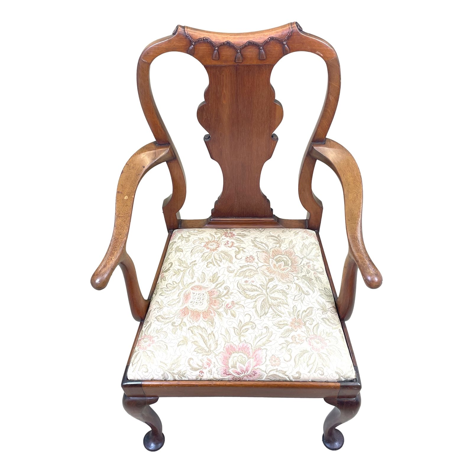 Queen Anne Style Walnut Childs Chair (England, Circa 1920) photo Furniture