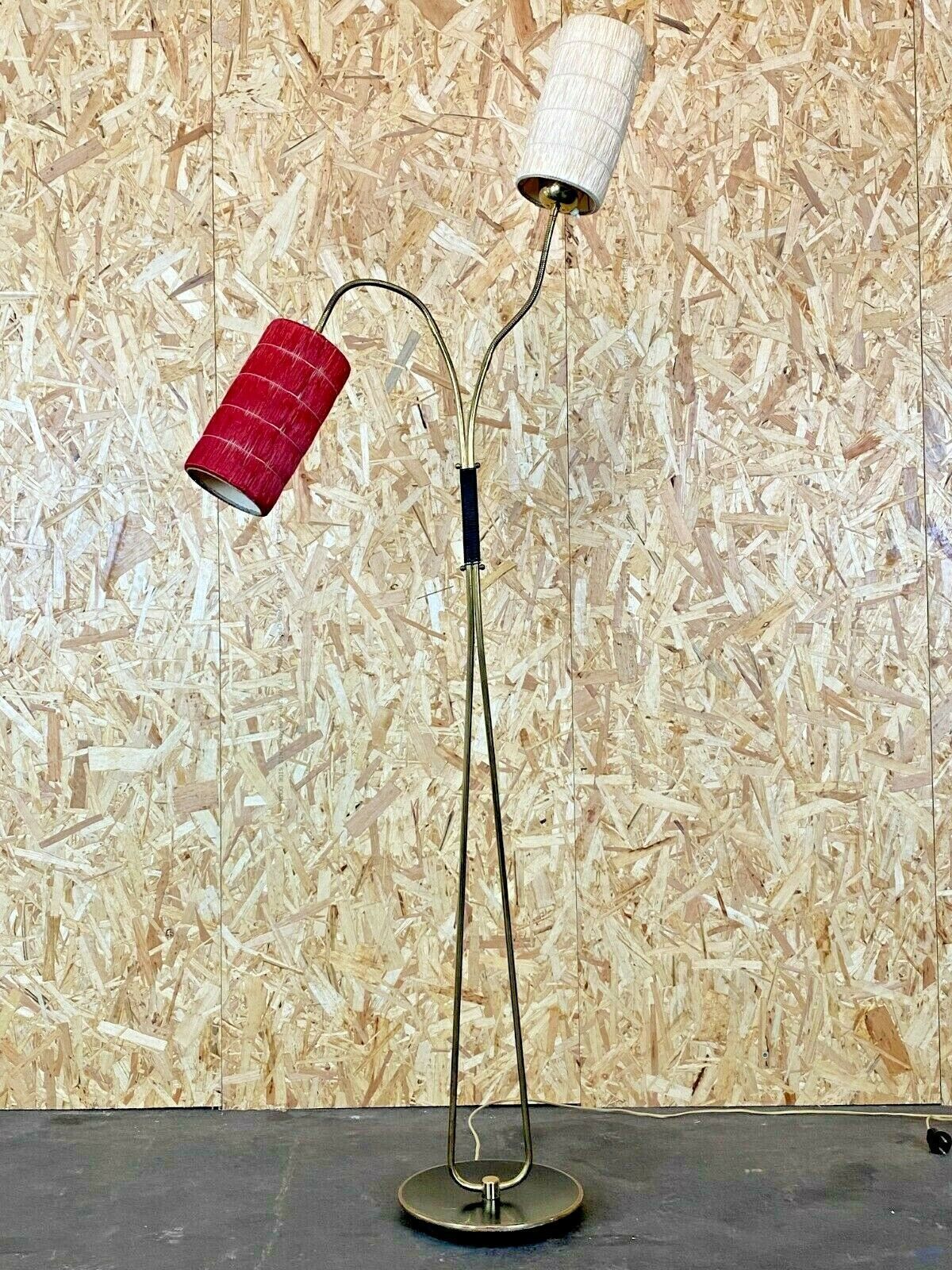 50s 60s Lamp Light Floor Lamp Bag Lamp Mid Century Glass Design 50s