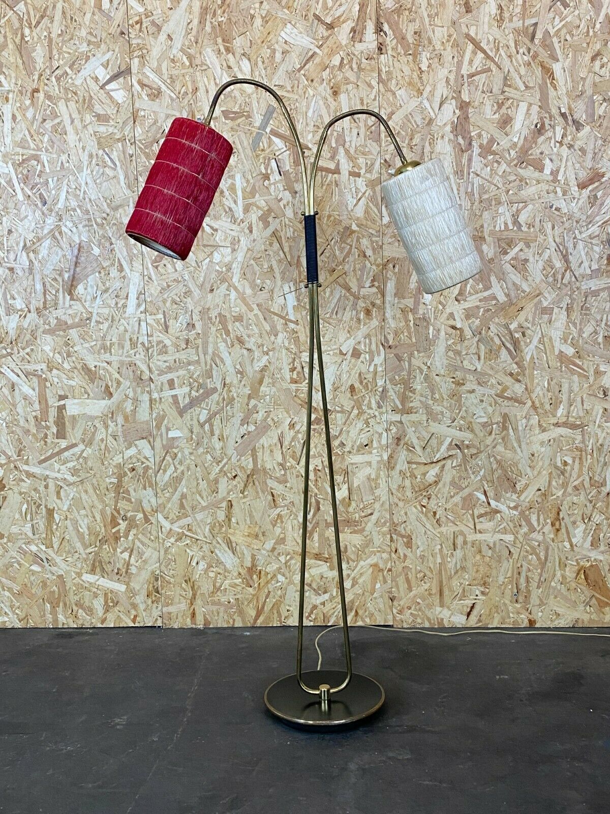 50s 60s Lamp Light Floor Lamp Bag Lamp Mid Century Glass Design 50s photo 657.0