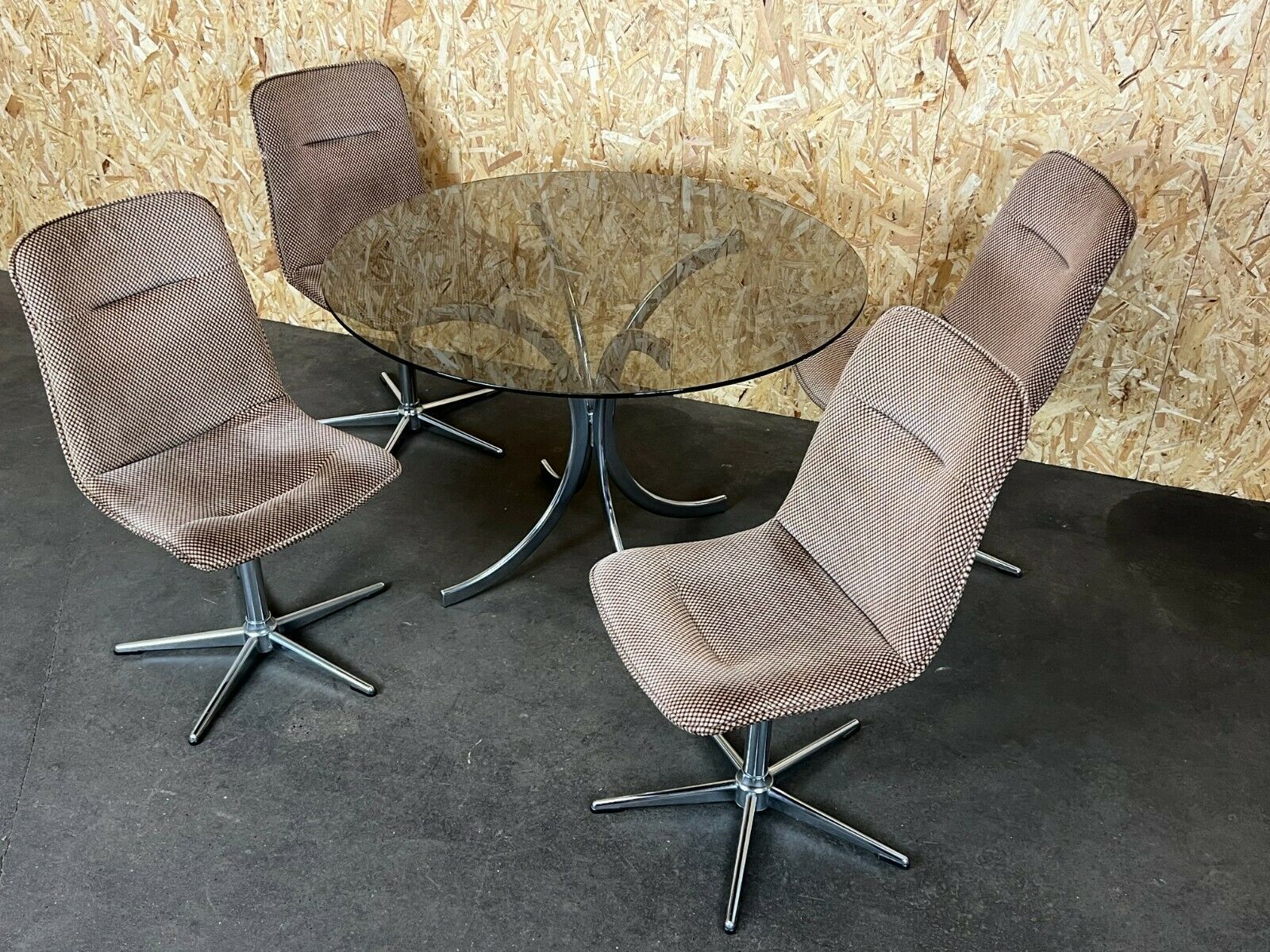 60s 70s 4x Chairs Chair & Table Dining Chairs Dining Table Design 60s photo for sale