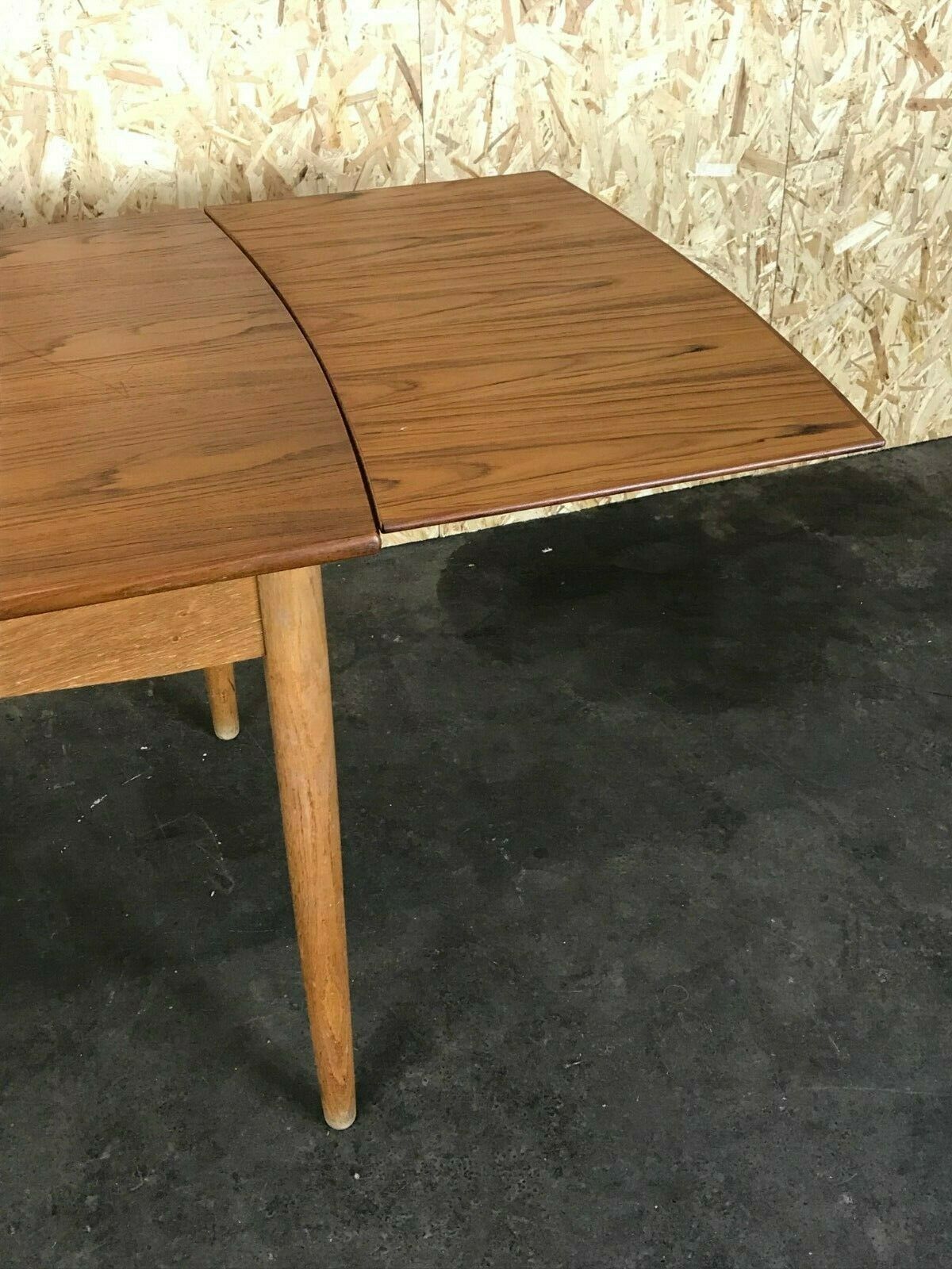 Oak Teak Dining Table Danish Modern Design Denmark 60s photo for sale