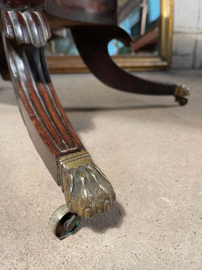 Early Antique Georgian George II Flame Mahogany Breakfast Table Circa 1740 photo furniture