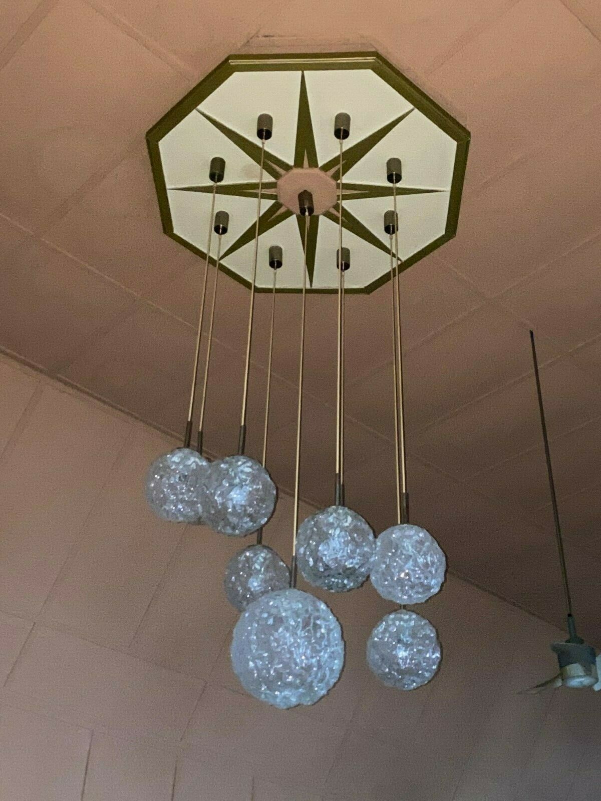 Xxl 60s 70s Ceiling Light Hanging Lamp Cascade Lamp Hillebrand Design 60s photo furniture