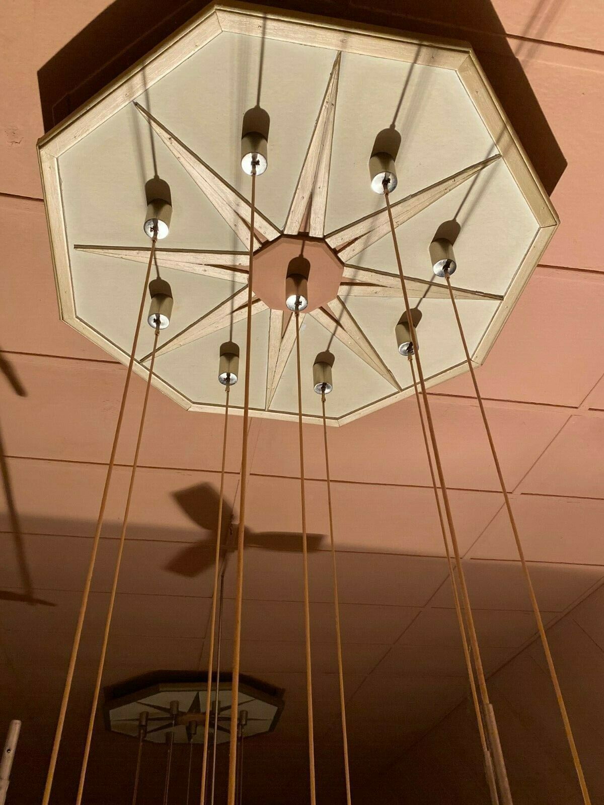 photo for sale Xxl 60s 70s Ceiling Light Hanging Lamp Cascade Lamp Hillebrand Design 60s