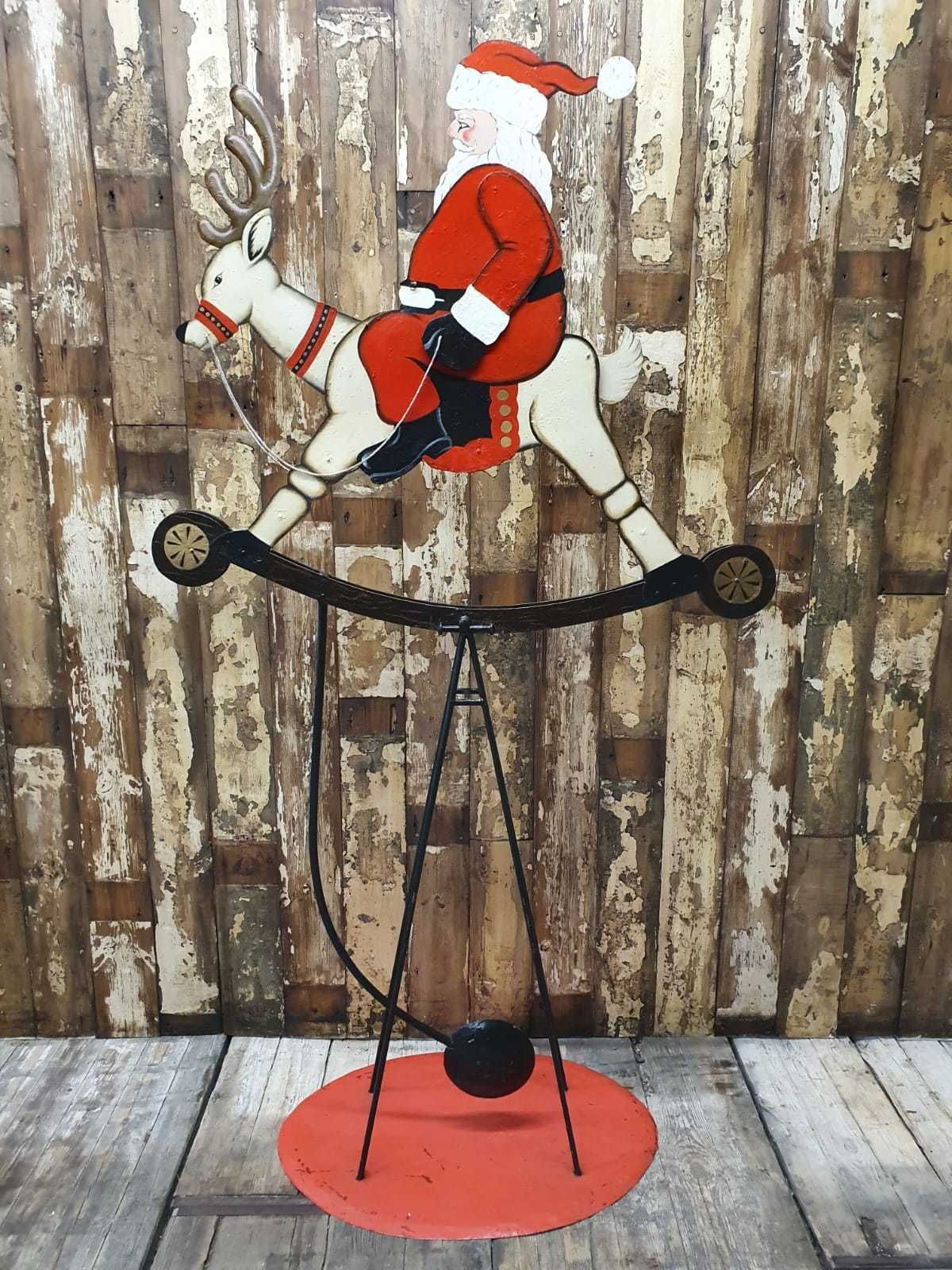 Vintage Father Christmas Balance Display Toy photo vinterior