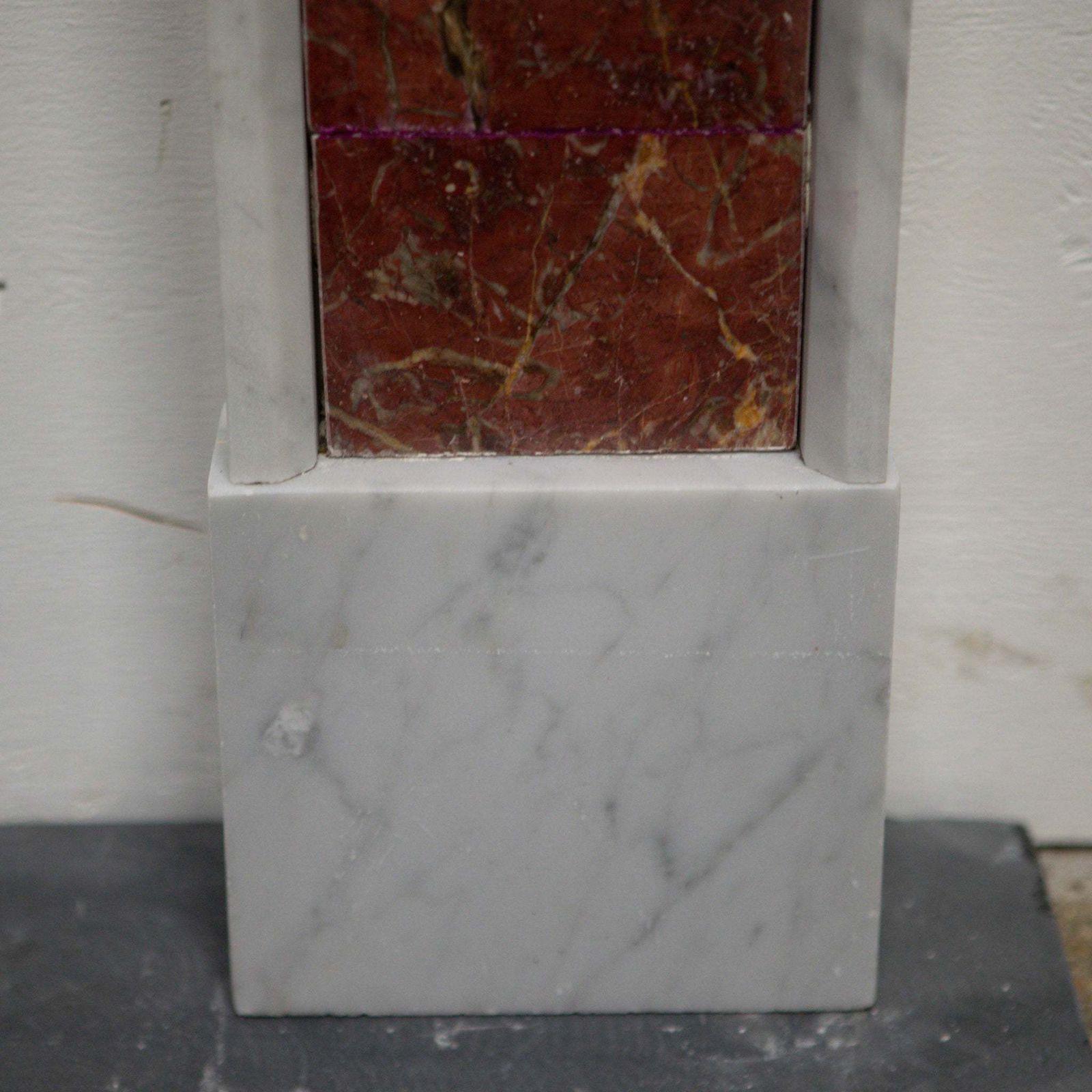 Regency Style Carrara And Rouge Marble Fireplace Surround photo buy