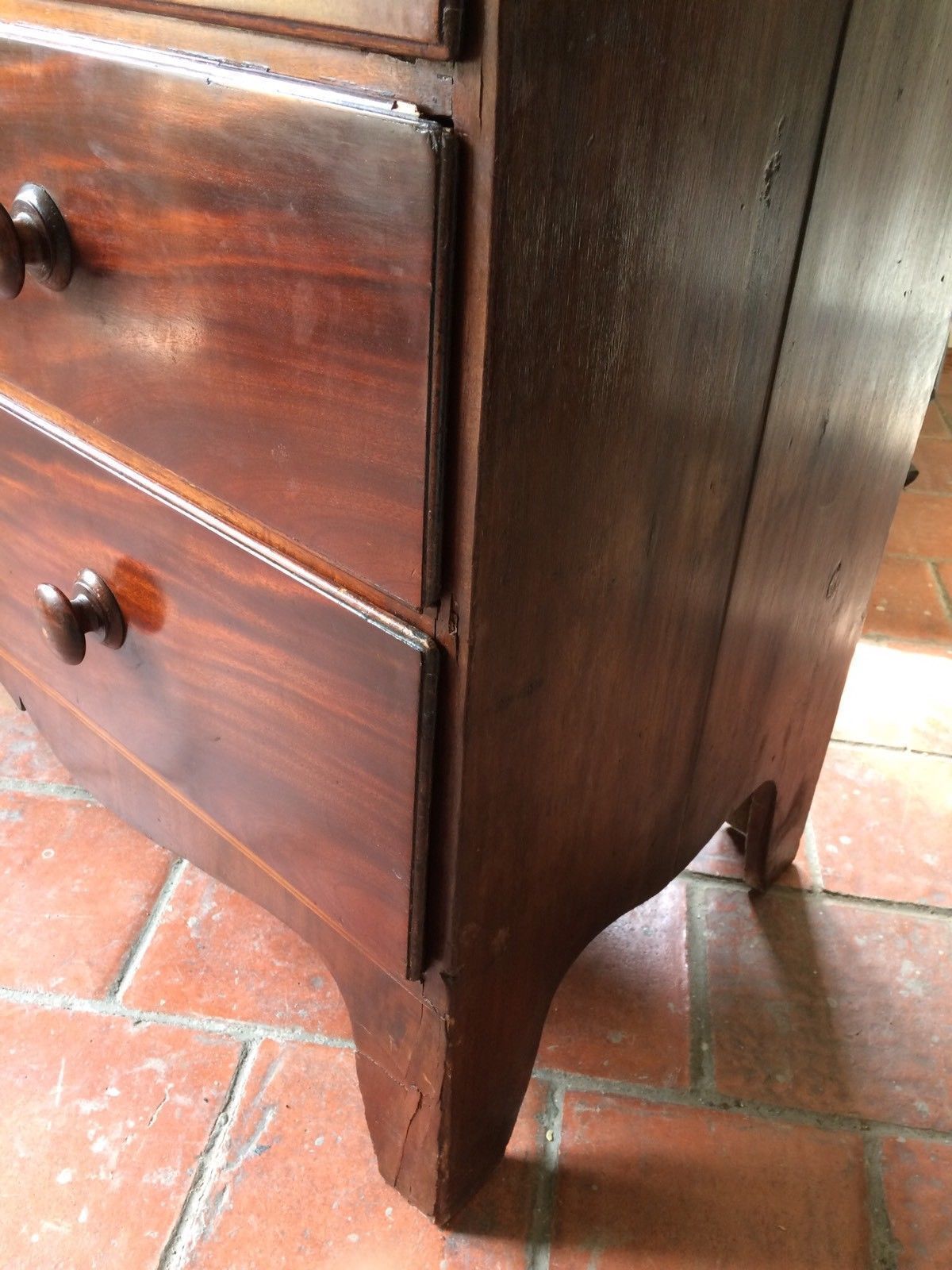 photo furniture Huge Antique Early Victorian Chest On Chest Tallboy Chest Of Drawers Mahogany