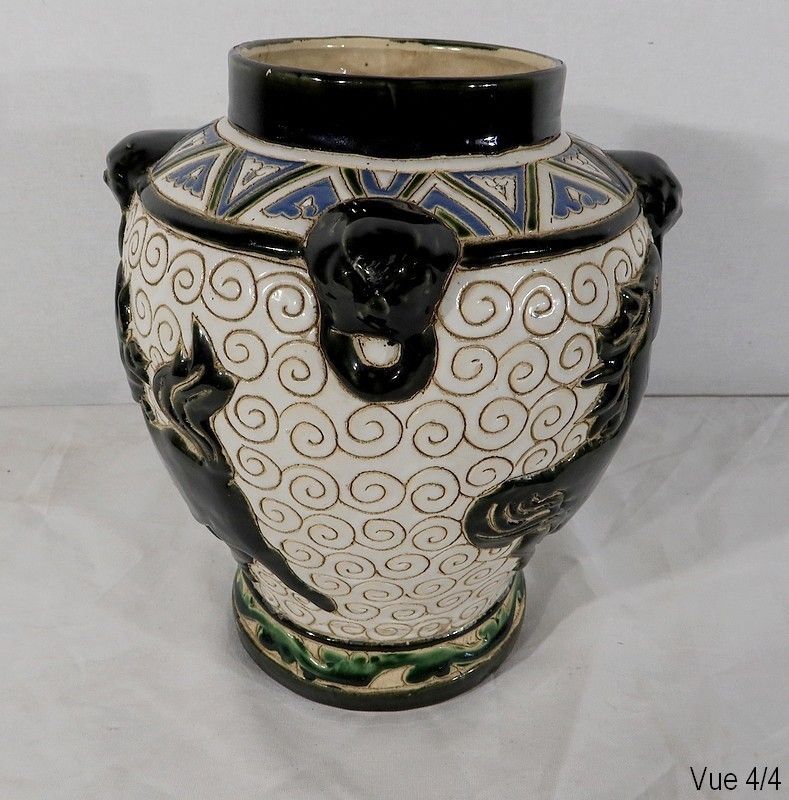 Glazed Ceramic Vase, China, 2nd Part Of The 19th Century photo buy