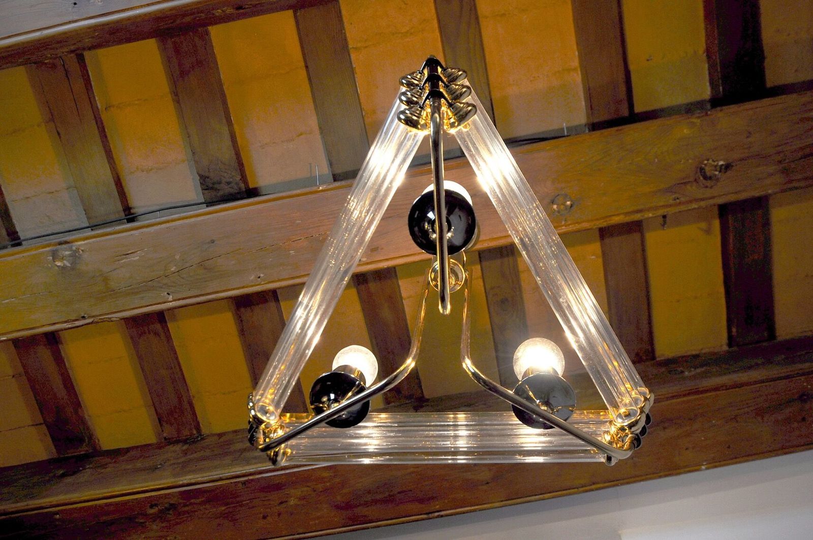 Tubular Venini Chandelier Murano Glass 1970 Italy photo buy