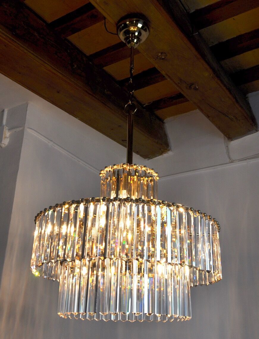 Kinkeldey Chandelier 3 Levels Germany 1970 photo vinterior