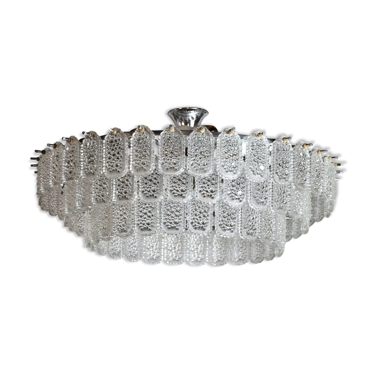 photo for sale Kinkeldey Chandelier 3 Levels Crystals Germany 1970
