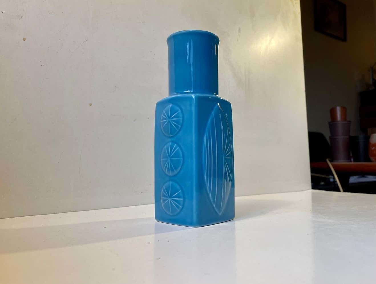 Light Blue Ceramic Jug Vase By Carl Harry Stålhane For Rörstrand, 1960s photo for sale