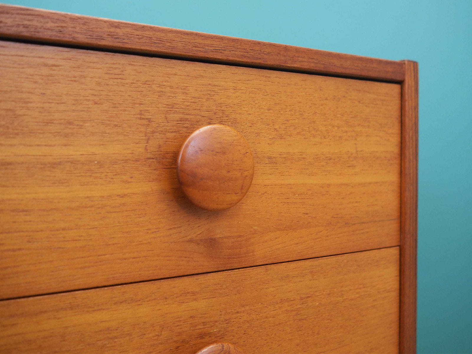 Teak Chest Of Drawers, Danish Design, 60s, Made In Denmark photo vintage
