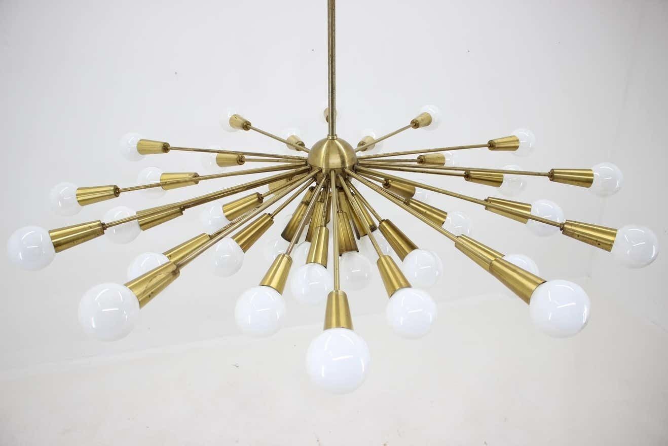 Huge Rare Mid Century Chandelier Sputnik, Atomic, 1960s photo furniture