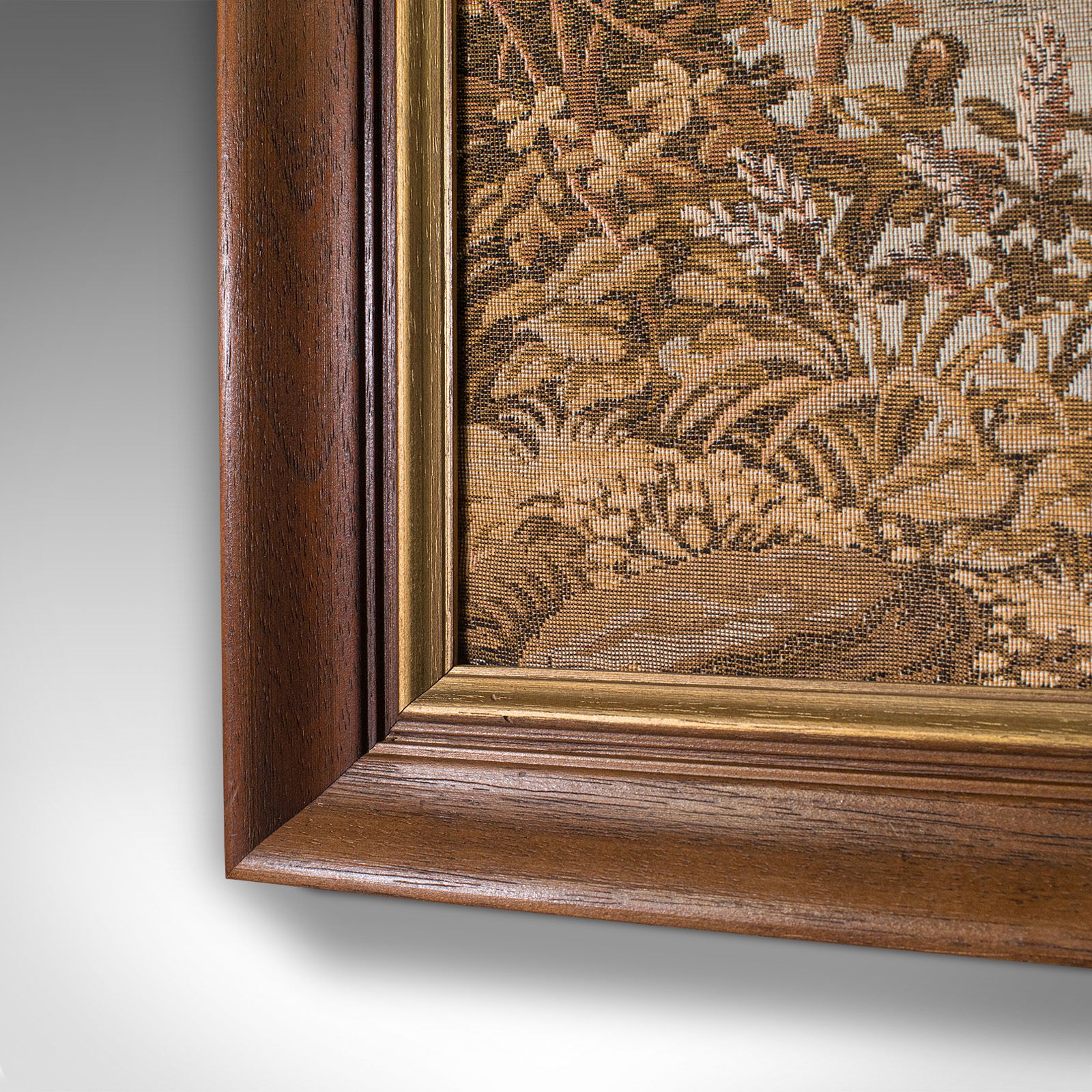 Vintage Panoramic Tapestry, French, Needlepoint, Decorative Panel, Circa 1930 photo buy