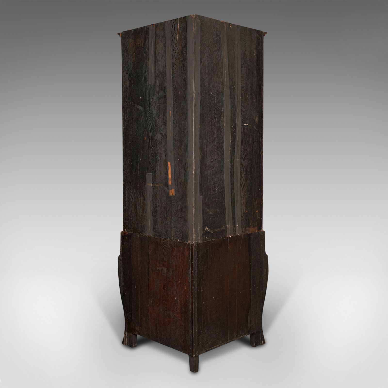 Antique Showcase Corner Cabinet, Dutch, Satinwood, Display Case, 1880 photo for sale