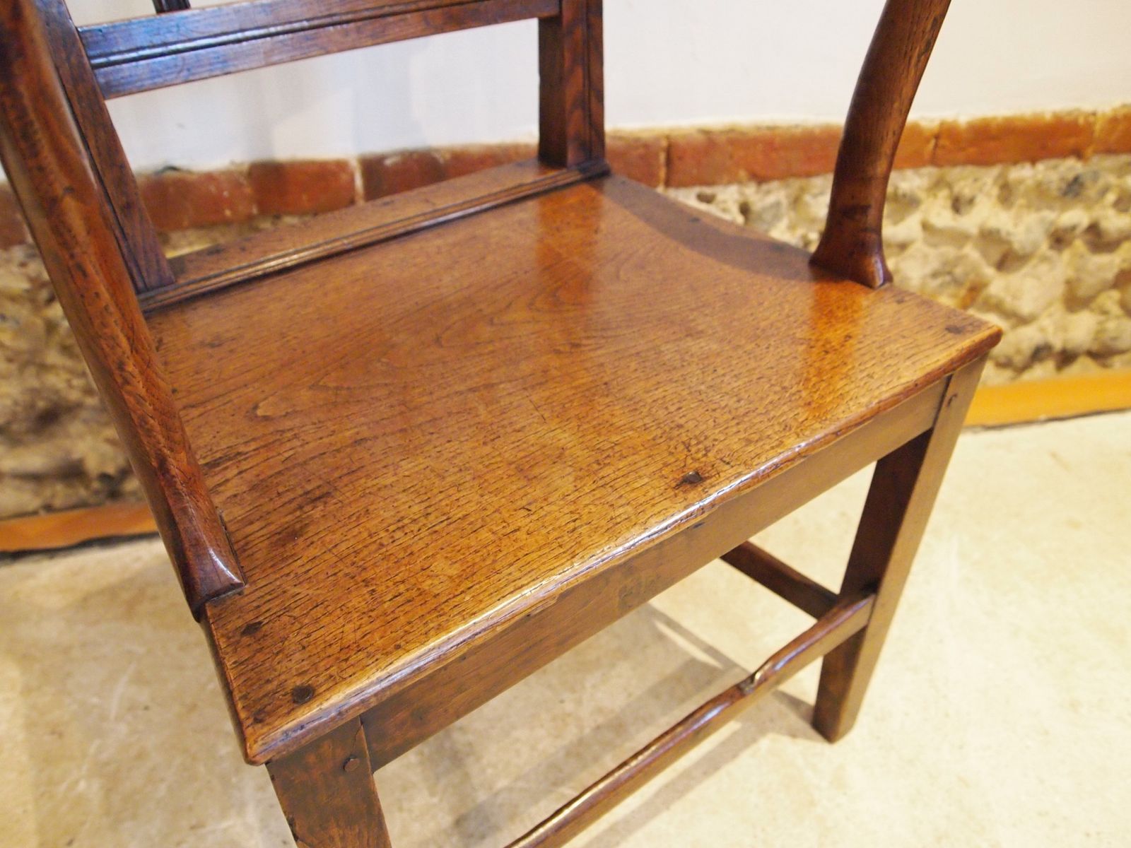 Chair Suffolk Windsor Armchair George IV Elm C1820 photo buy