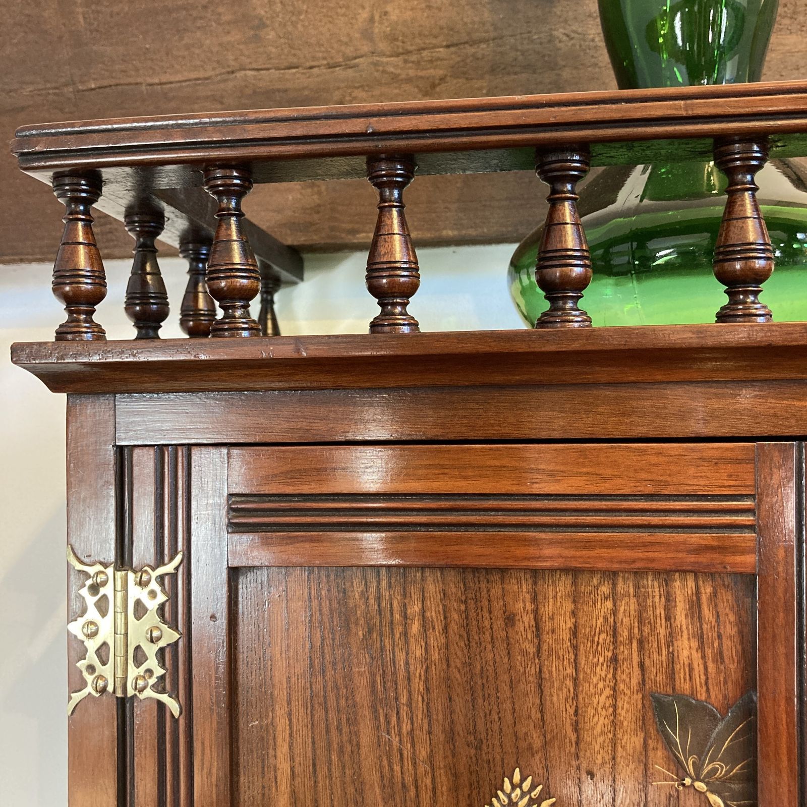 Aesthetic Movement Anglo – Japanese Walnut Hanging Cabinet, Circa 1880 photo 1700.0