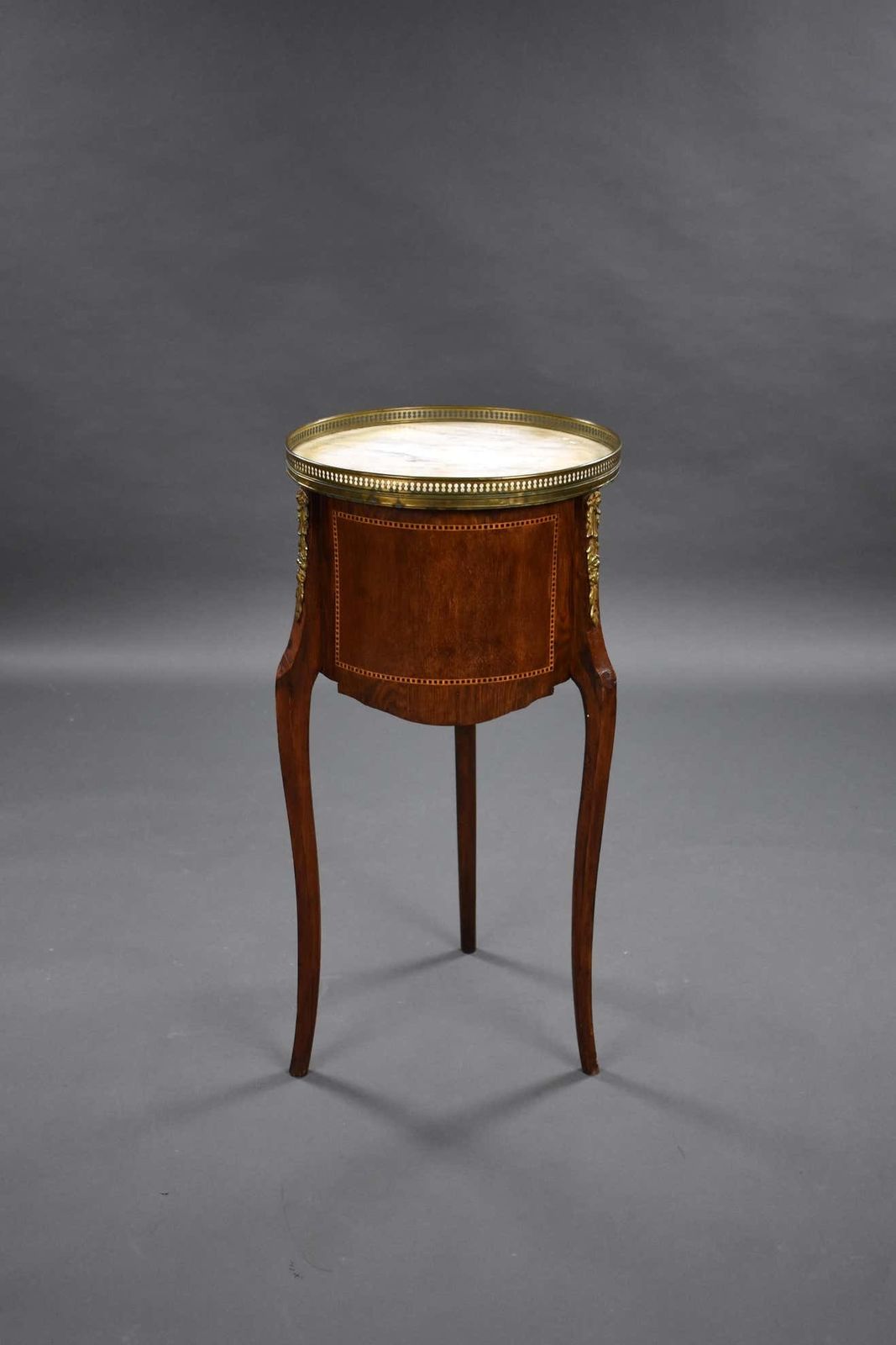 19th Century French Mahogany Inlaid Occasional Table photo Furniture