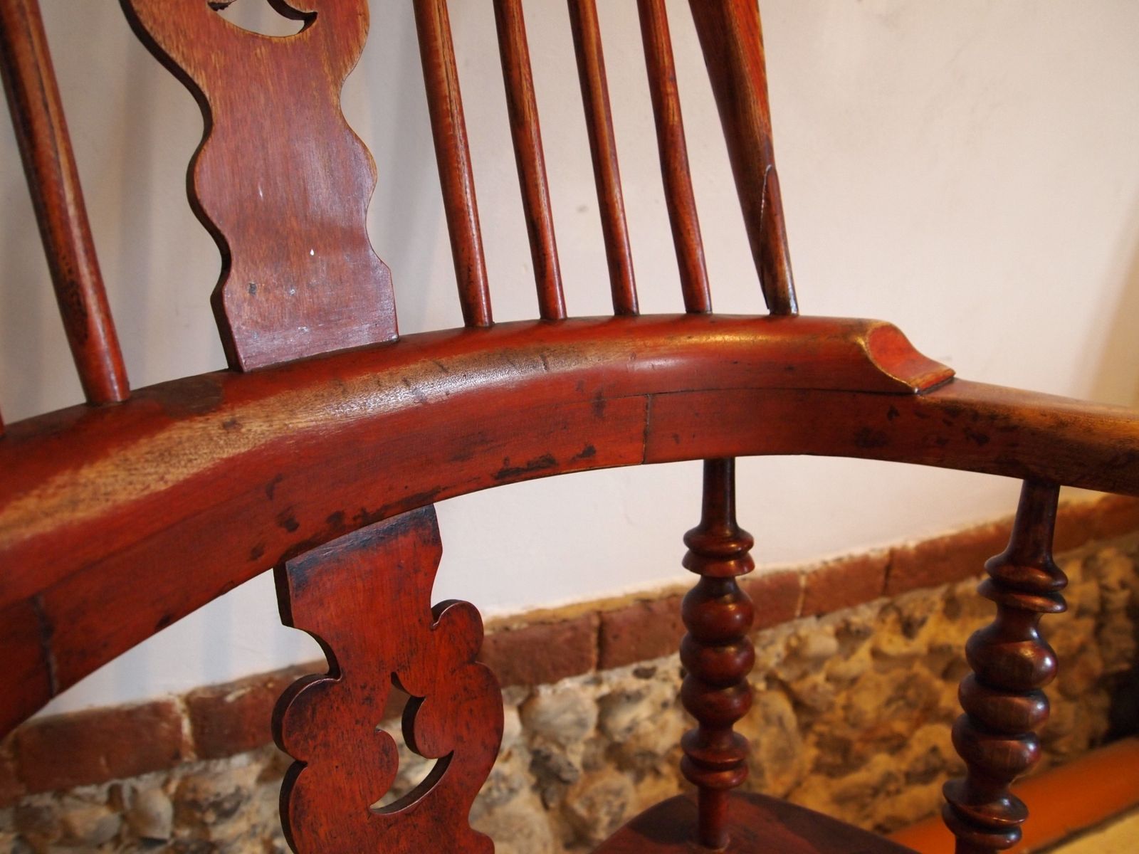 Chair Stunning Victorian Windsor Grandfather Chair C1860 photo vinterior