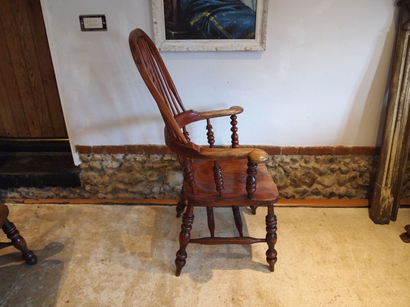 photo furniture Chair Stunning Victorian Windsor Grandfather Chair C1860