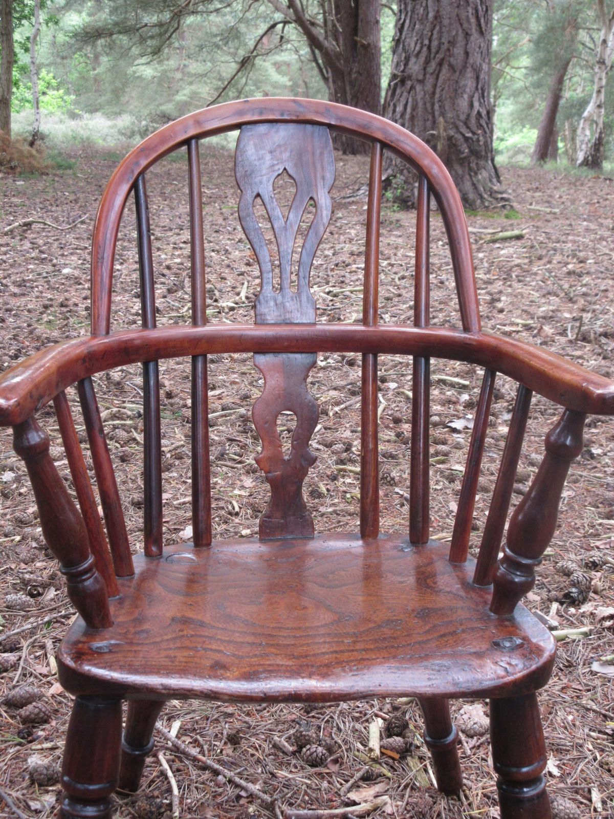 19th Century Yew Wood Childs Windsor Chair, Circa 1810   1840 photo vintage