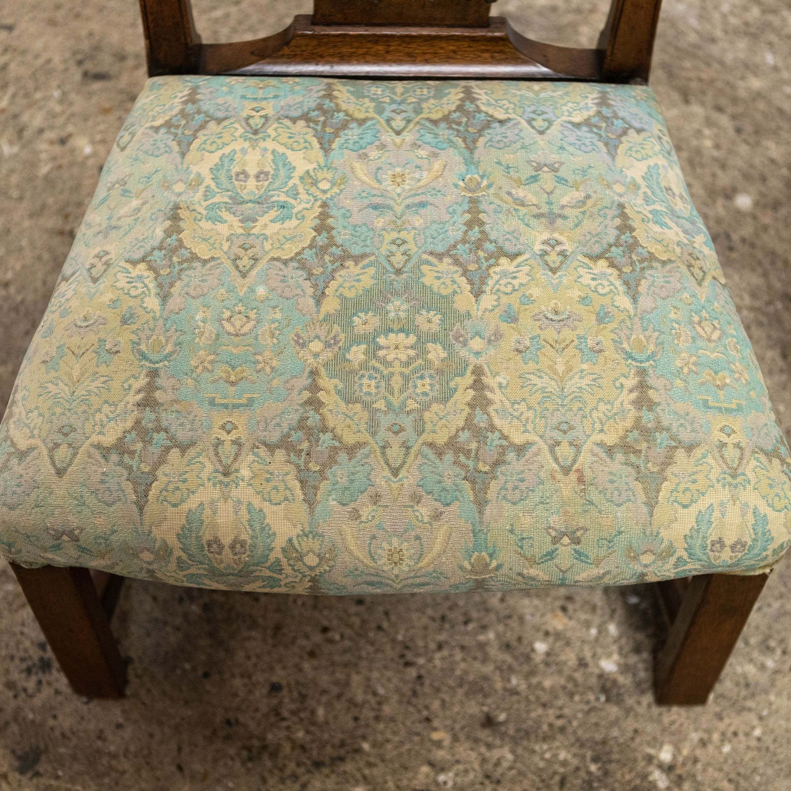 Furniture Pair Of Antique Georgian Mahogany Side Chairs photo