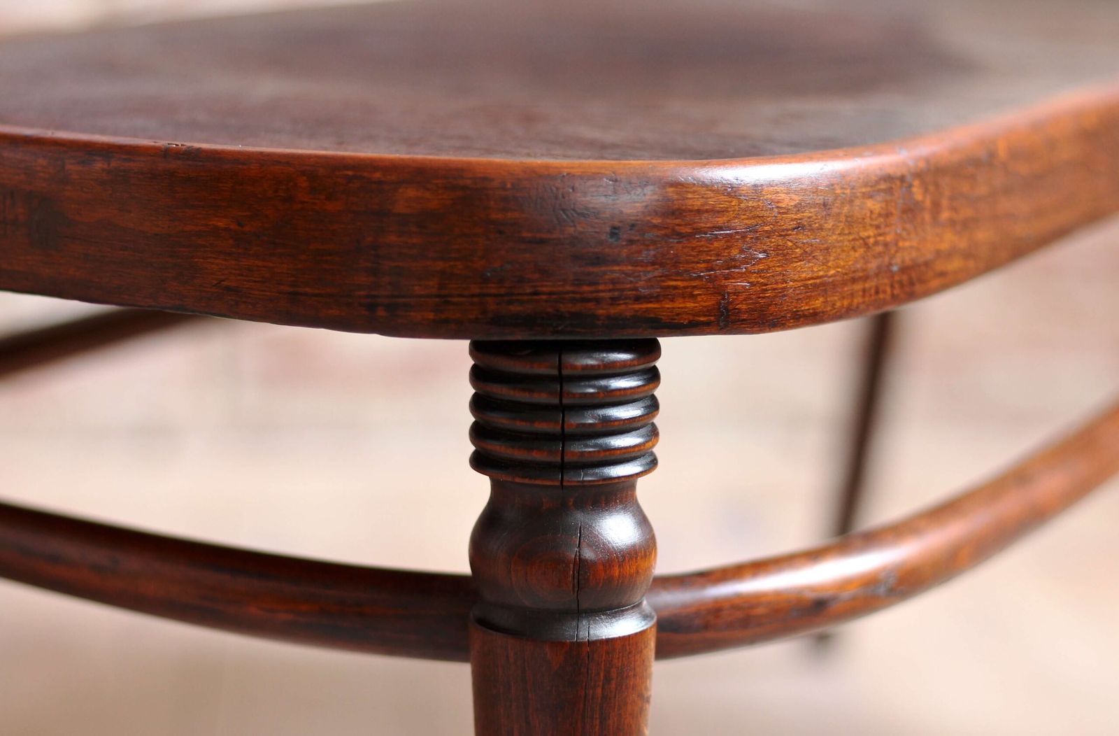 photo vinterior Antique Bentwood Bench Attributed To Jacob And Josef Kohn, Early 20th Century