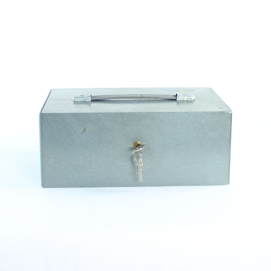 Vintage Safe Deposit Box In Steel, Czechoslovakia 1980s photo Home Decor