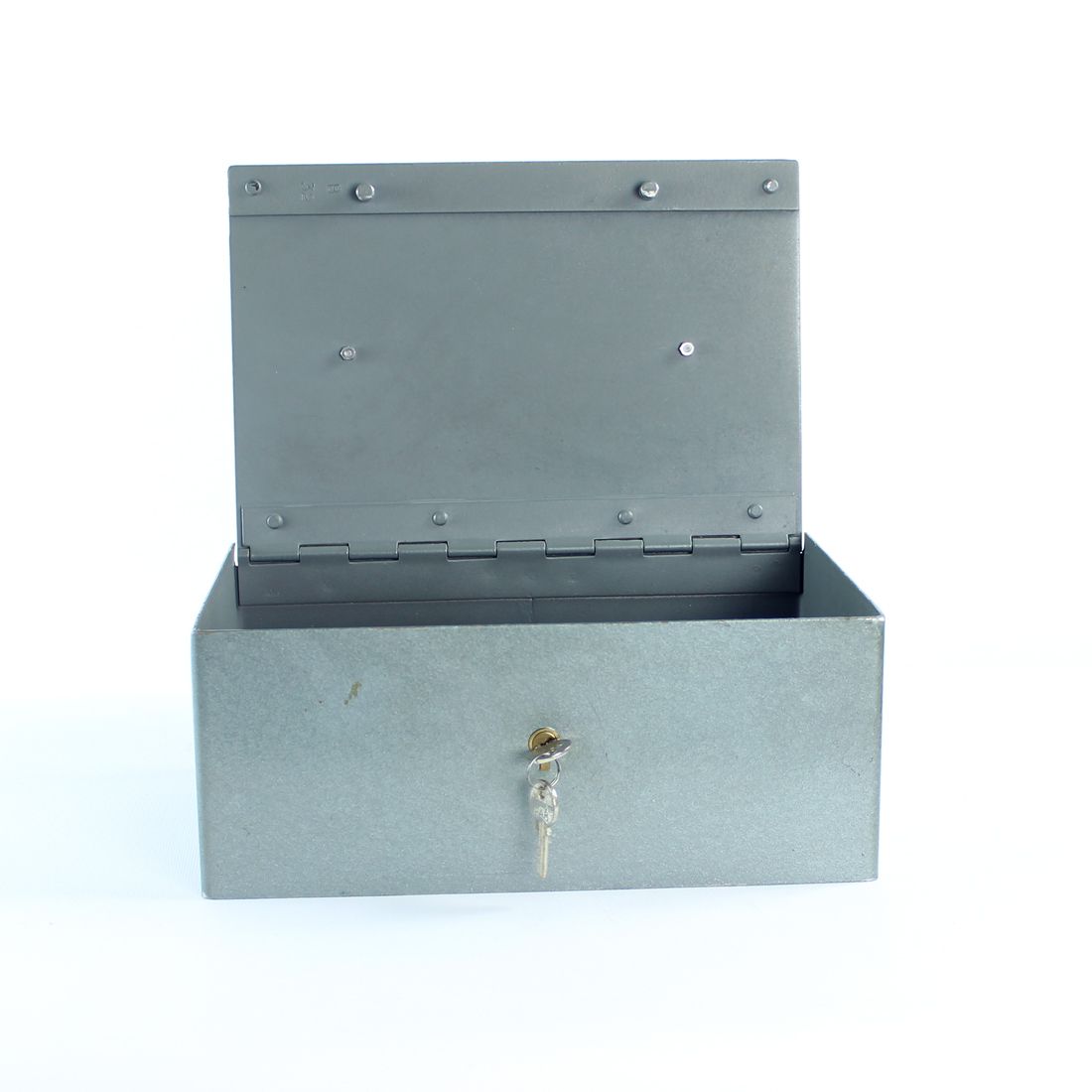 360.0 Vintage Safe Deposit Box In Steel, Czechoslovakia 1980s photo