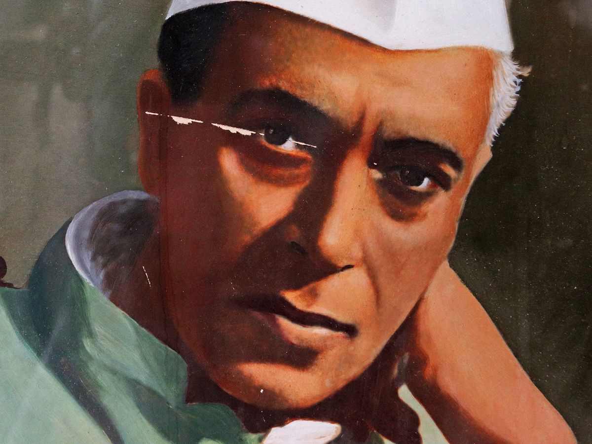 Vintage Framed Portrait Of J Nehru photo furniture