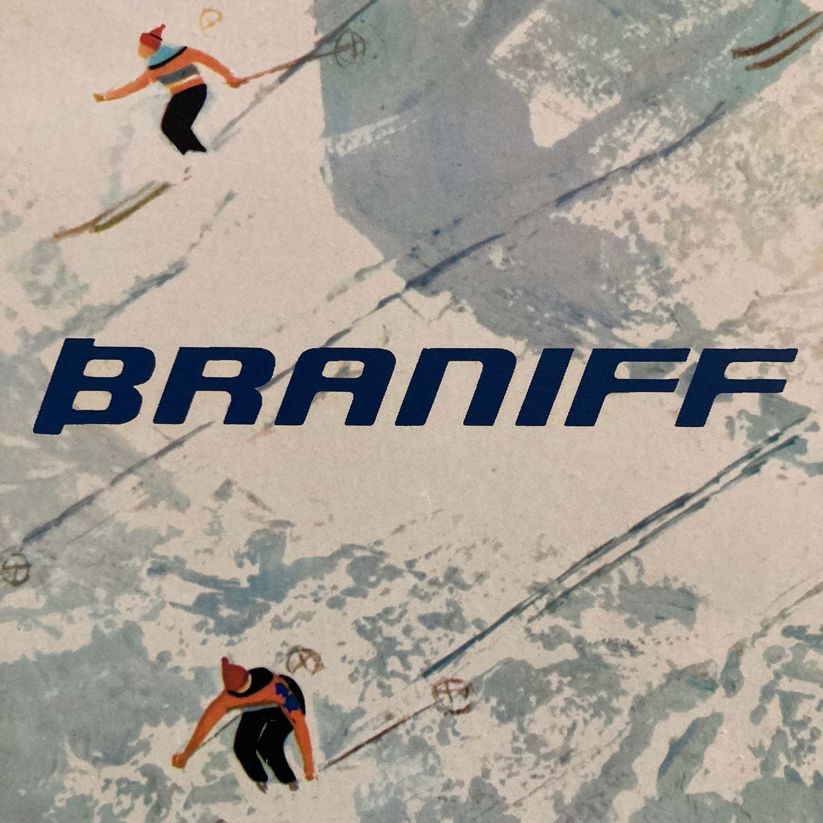Braniff International Ski Poster photo vinterior